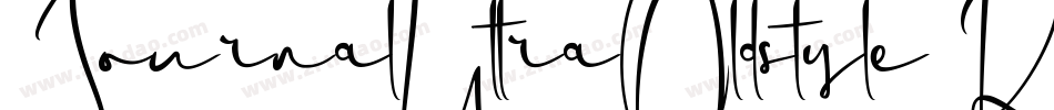 JournalUltraOldstyle Regular字体转换